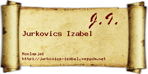 Jurkovics Izabel névjegykártya